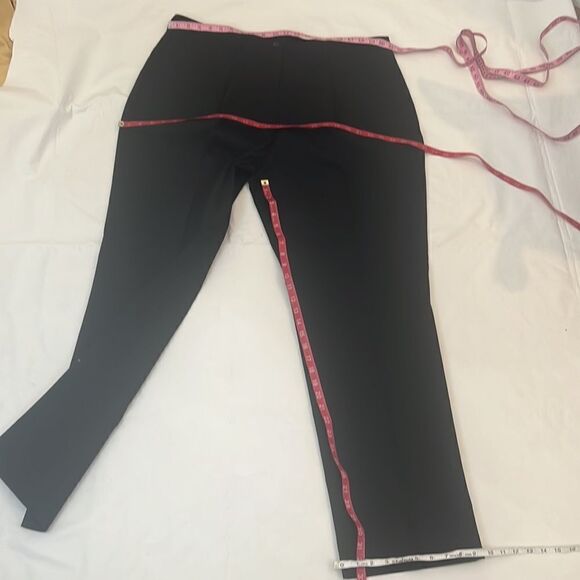 Doc & Amelia Black Work Pant Slacks Traditional Fit Sits At Waist pleated New - Picture 5 of 5